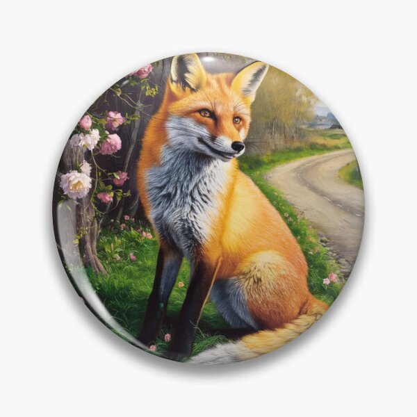 Artikelvorschau, Fuchs-Portrait. Frühlingsfuchs, Blumenfuchs, Vintage-Fuchs, Fuchs-Gemälde, Johannes Vermeer-Stil entworfen und verkauft von FoxVibes.