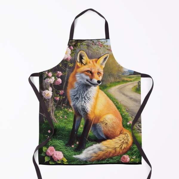 Artikelvorschau, Fuchs-Portrait. Frühlingsfuchs, Blumenfuchs, Vintage-Fuchs, Fuchs-Gemälde, Johannes Vermeer-Stil entworfen und verkauft von FoxVibes.