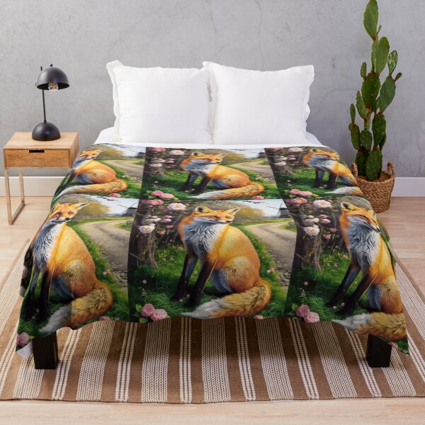 Artikelvorschau, Fuchs-Portrait. Frühlingsfuchs, Blumenfuchs, Vintage-Fuchs, Fuchs-Gemälde, Johannes Vermeer-Stil entworfen und verkauft von FoxVibes.