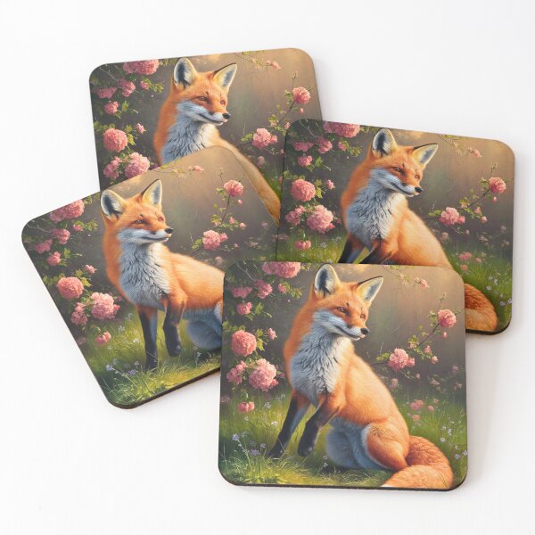 Artikelvorschau, Fuchs-Portrait. Frühlingsfuchs, Blumenfuchs, Vintage-Fuchs, Fuchs-Gemälde, Johannes Vermeer-Stil entworfen und verkauft von FoxVibes.