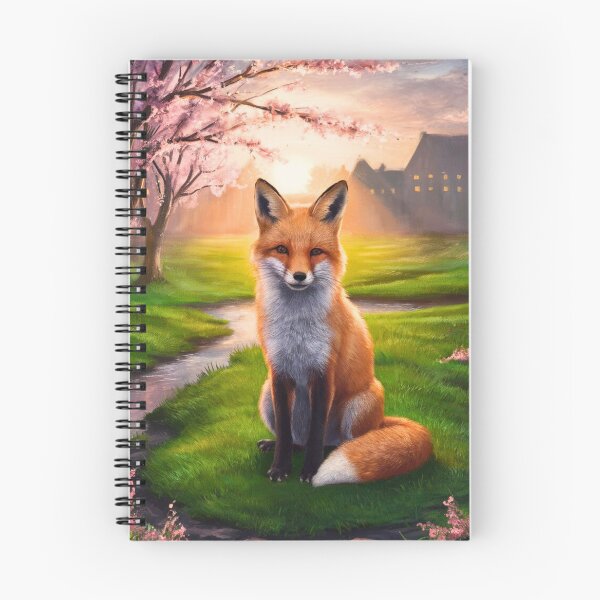 Item preview, Fox Portrait. Spring fox, floral fox, vintage fox, fox painting, Johannes Vermeer style designed and sold by FoxVibes.