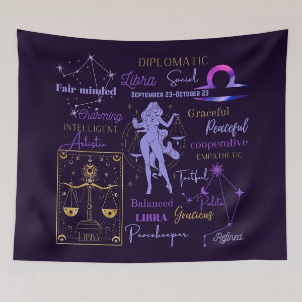 Item preview, Dark Academia Astrology Star Constellation Horoscope Zodiac Sign Libra designed and sold by LEILA ART SPACE.