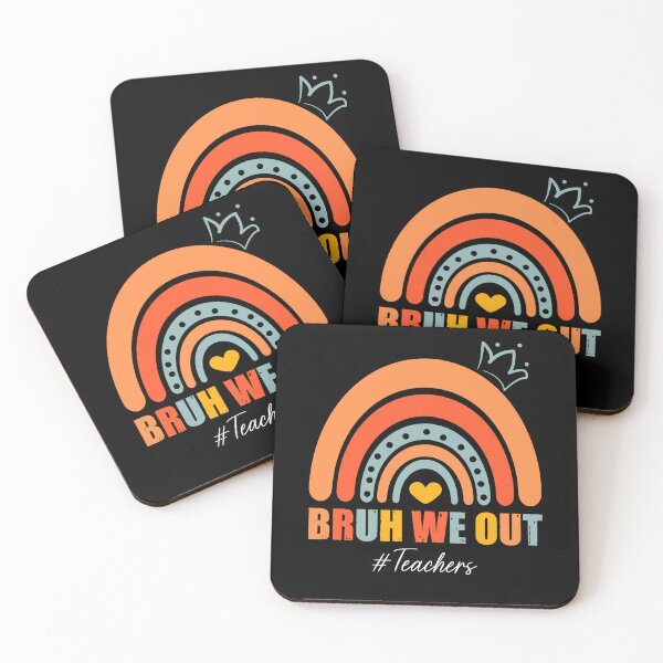 Item preview, Retro Vintage Bruh We Out Teacher Happy Last Day Of School Gifts, Boho Style Rainbow designed and sold by Soul-Inspirer.