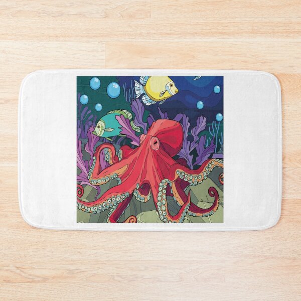 Item preview, octopus and fish bubbles designed and sold by Hatfieldweir.