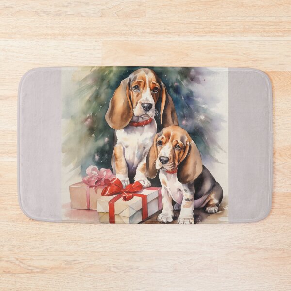 Item preview, Christmas Basset Hounds designed and sold by Samuelsboro.