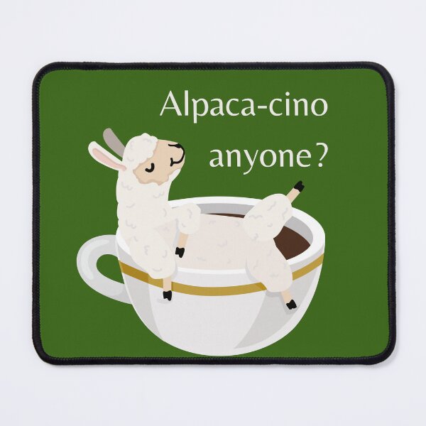 Item preview, Alpaca -cino Anyone? Coffee Lover Dad Joke designed and sold by Lispe-Designs.
