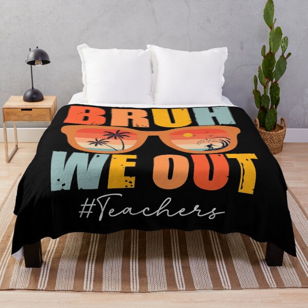 Item preview, Funny Summer Break Vintage Bruh We Out Teachers Happy Last Day Of School Beach Gifts designed and sold by Soul-Inspirer.