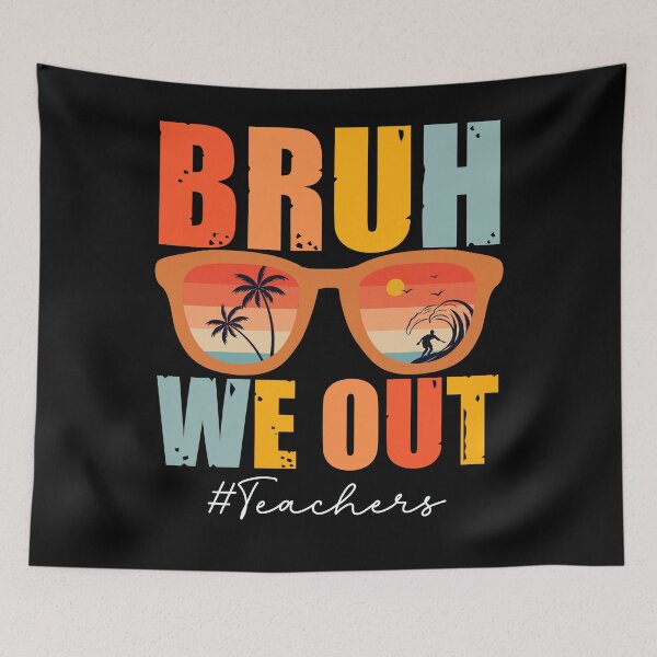 Item preview, Funny Summer Break Vintage Bruh We Out Teachers Happy Last Day Of School Beach Gifts designed and sold by Soul-Inspirer.