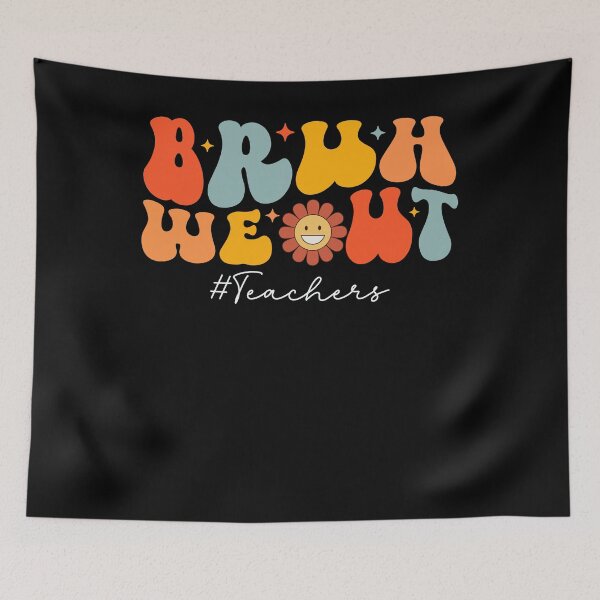 Item preview, Vintage Bruh We Out School Teachers Last Day Of School, Best Teacher in The World designed and sold by Soul-Inspirer.
