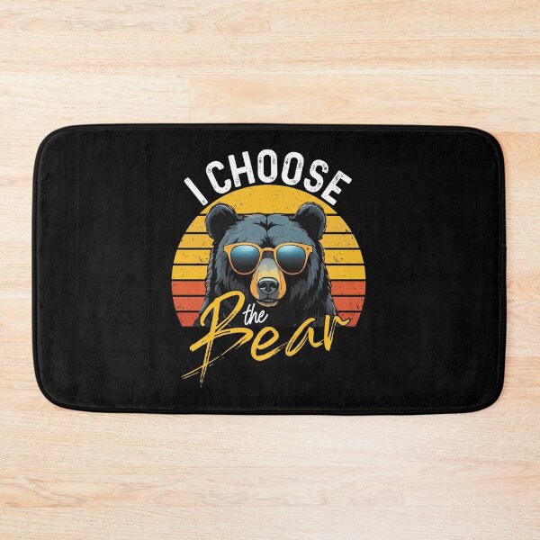 Item preview, I Choose The Bear Funny Women Camping Humor Retro Sunset designed and sold by GravitiTees.
