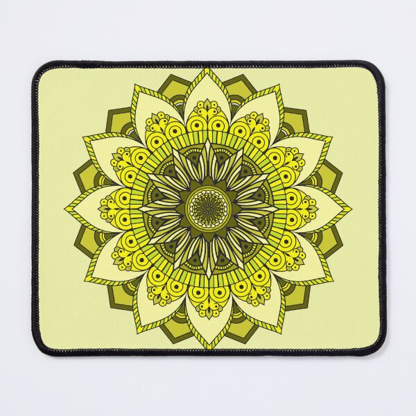 Item preview, Yellow Mandala for Solar Plexus Chakra Zunaria Pattern designed and sold by SeranaMakes.