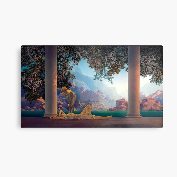 Item preview, Maxfield Parrish - Daybreak 1922 designed and sold by forgottenbeauty.