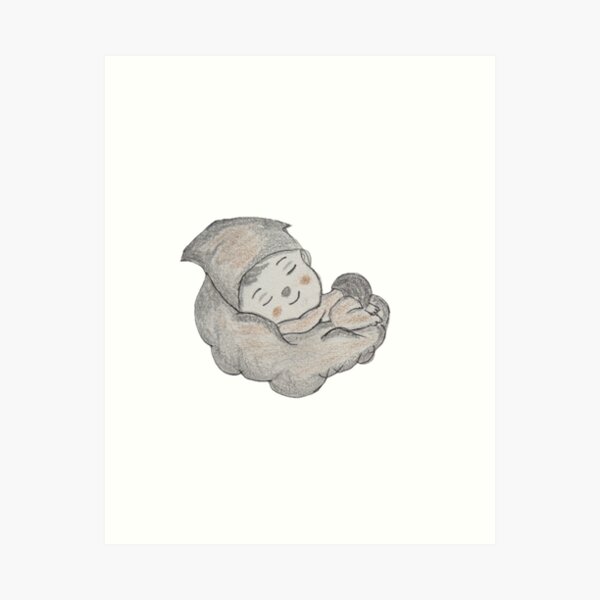Item preview, Baby Sleeping in Clouds designed and sold by LittleTiger21.