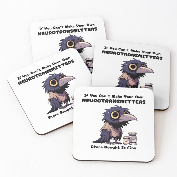 Item preview, if you can't make your own neurotransmitters store bought is fine Crow designed and sold by LemuellTrends.