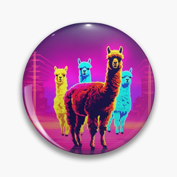Item preview, llama, retro llama, alpaca  designed and sold by RetroThreadedTs.