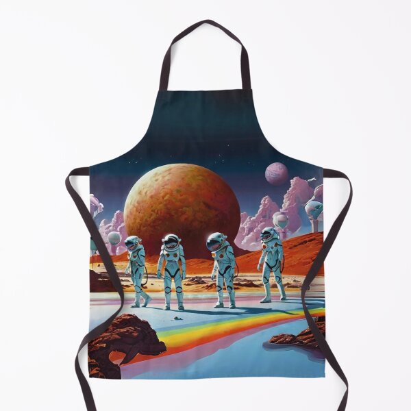 Item preview, Atsronautar Surreal Rainbow-Coloured Landscape Art designed and sold by Obsidian Ink by Wilshire.