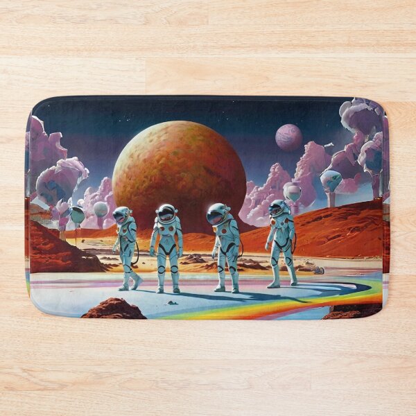 Item preview, Atsronautar Surreal Rainbow-Coloured Landscape Art designed and sold by Obsidian Ink by Wilshire.
