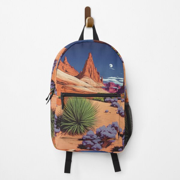 Item preview, Capitol Reef Landscape With Moon And Blue Sky designed and sold by Secondearth.