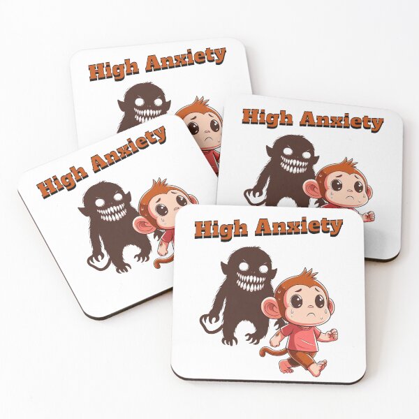 Item preview, high anxiety Monkey designed and sold by LemuellTrends.
