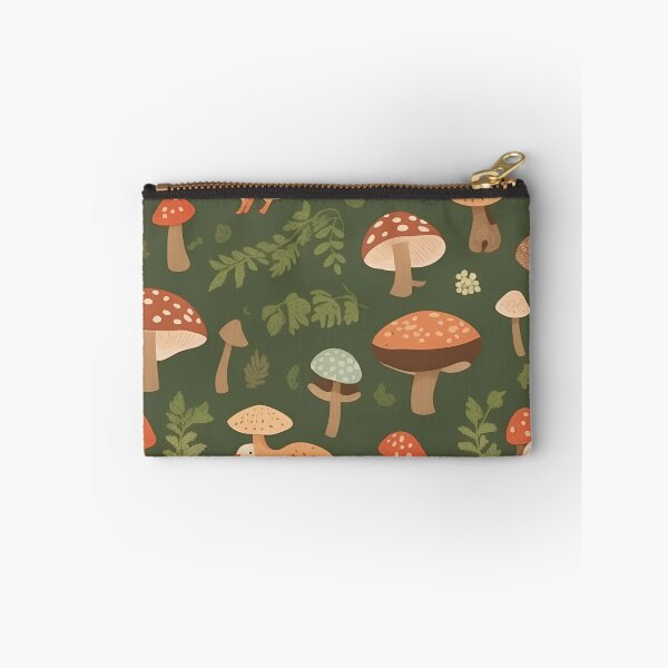Item preview, feminine design printed fabric with flowers, branches and mushrooms designed and sold by Carlos Gudino.