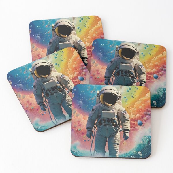 Item preview, Atsronautar Surreal Rainbow-Coloured Landscape Art designed and sold by Obsidian Ink by Wilshire.