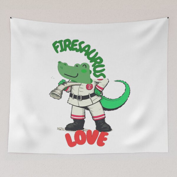 Item preview, Firesaurus Dinosaur Firefighter designed and sold by prsagar01.