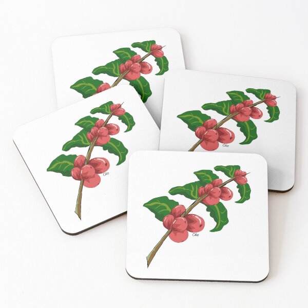 Item preview, Red coffee berries designed and sold by ALEFANTICA.