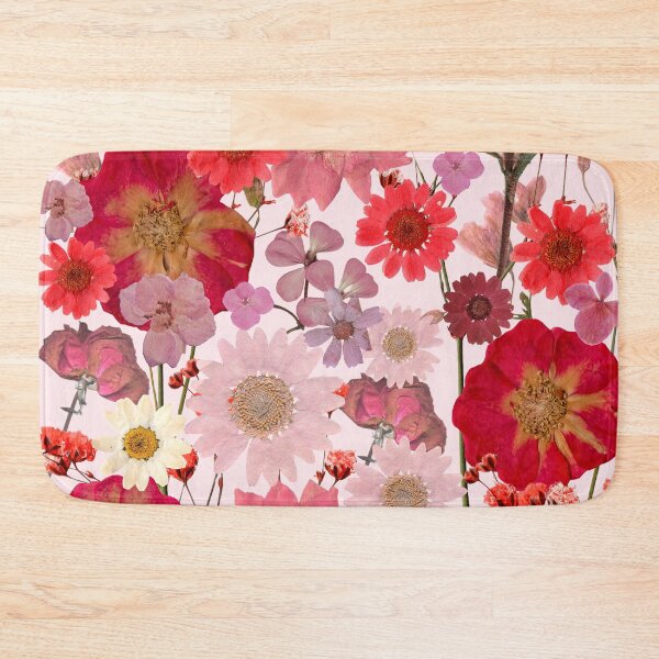 Artikelvorschau, Rosa gepresste Blumen Collage entworfen und verkauft von HeyDaisyShop.