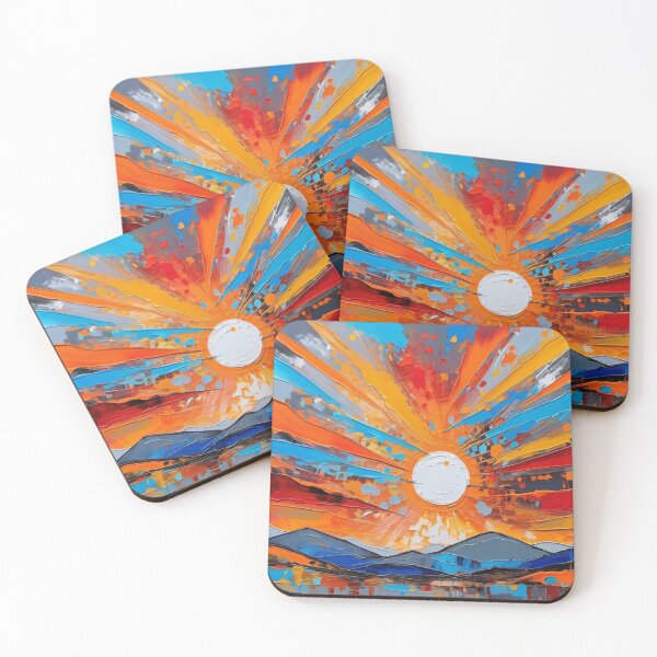 Item preview, Explosive Dawn over Mountains designed and sold by PrintMagicCL.