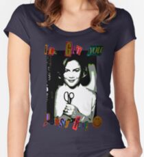 I'll Get You Pussy Face Women's Fitted Scoop T-Shirt