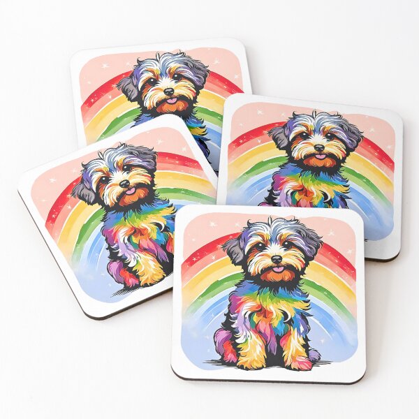 Item preview, Sweet Rainbow Yorkipoo Art designed and sold by Fredster1966.