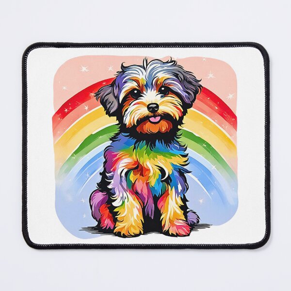 Item preview, Sweet Rainbow Yorkipoo Art designed and sold by Fredster1966.