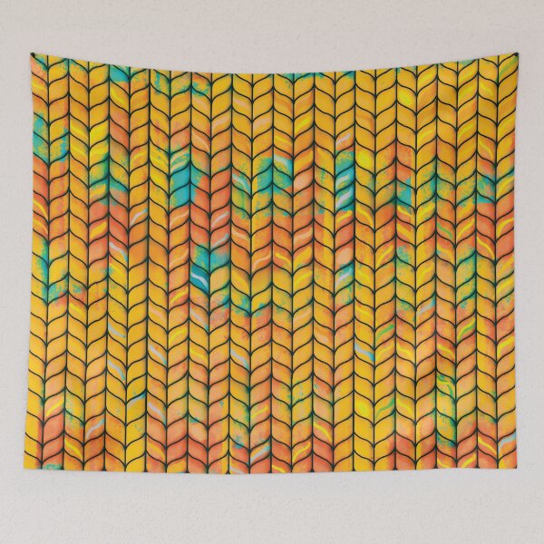 Item preview, Sunny Yellow Faux Knit  designed and sold by Karin Taylor.