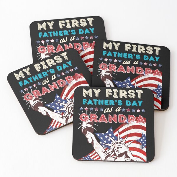Item preview, My First Fathers day As A Grandpa Dad Mode Proud USA Flag T-Shirt designed and sold by SOPIZiLA.