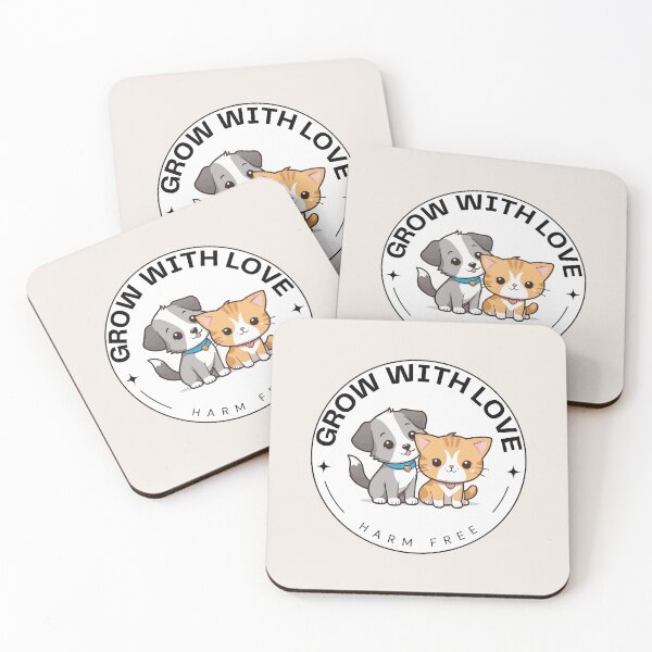 Item preview, Grow with love (cat and dog) designed and sold by Atlantico54.