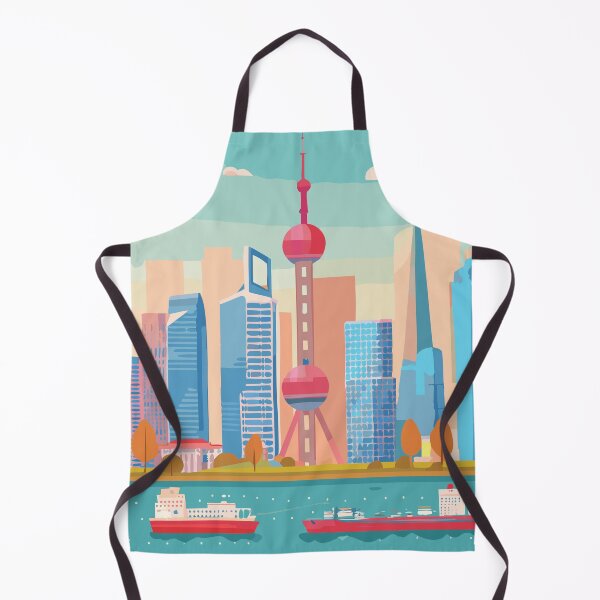 Item preview, Shanghai Oriental Pearl Tower Asian City Skyline China designed and sold by TheJoeyStudio.