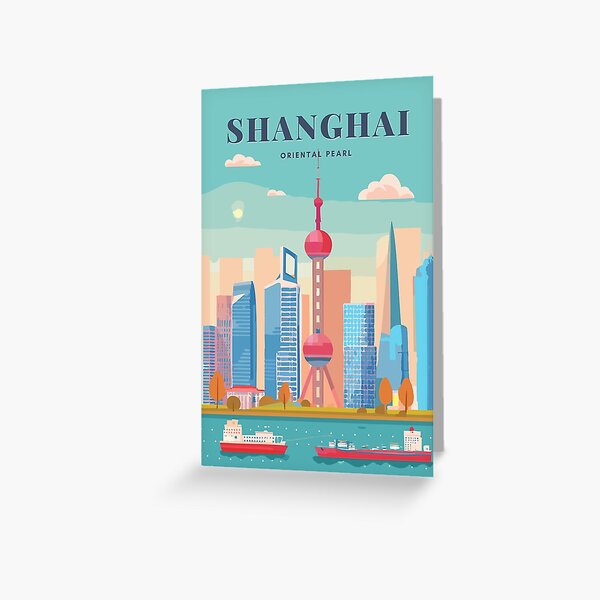 Item preview, Shanghai Oriental Pearl Tower Asian City Skyline China designed and sold by TheJoeyStudio.