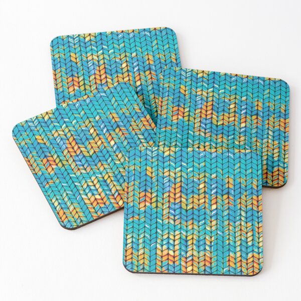 Item preview, Ocean Blue Faux Knit  designed and sold by Karin Taylor.