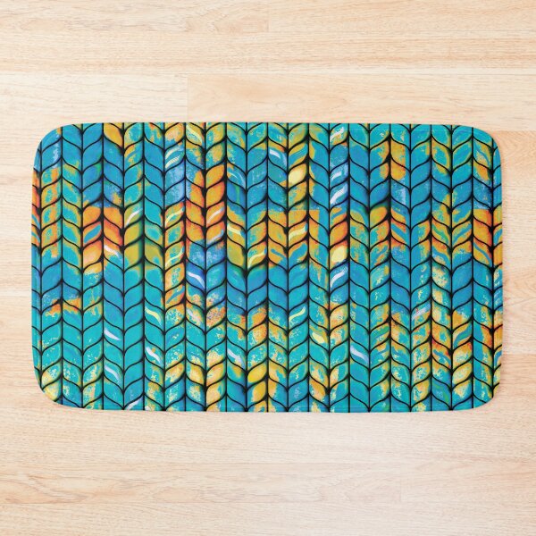 Item preview, Ocean Blue Faux Knit  designed and sold by Karin Taylor.