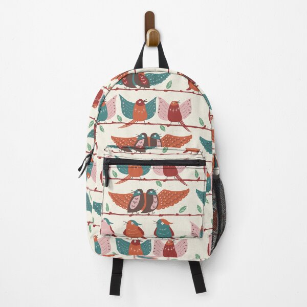 Item preview, Happy Birds' Choir [red-turquoise] designed and sold by Aia UENO design.