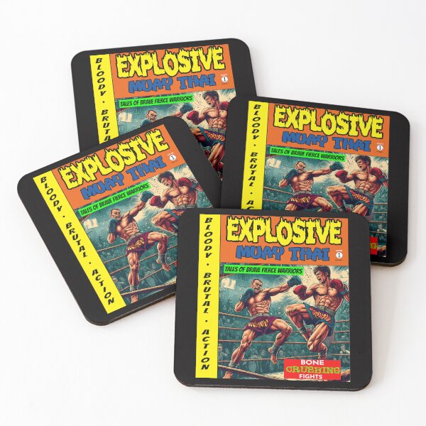 Item preview, Explosive Muay Thai Action designed and sold by CoolCrazyQuirky.