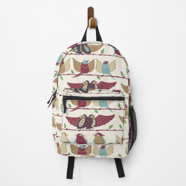 Item preview, Happy Birds' Choir [wine red-pale blue] designed and sold by Aia UENO design.