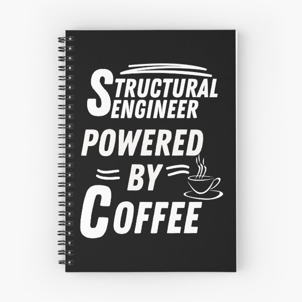 Item preview, Structural engineer powered by coffee designed and sold by annoying-shirts.