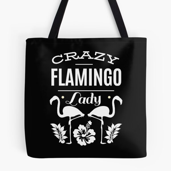 Item preview, Crazy Flamingo Lady - bird animal fan designed and sold by valuestees.