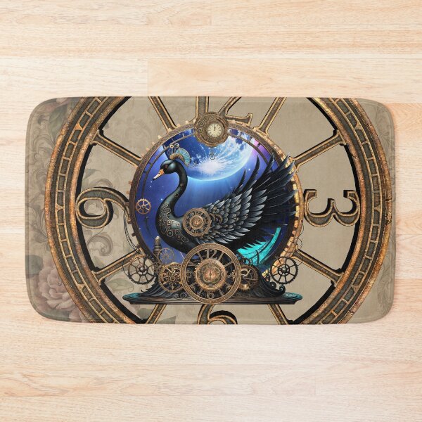 Item preview, Black steampunk swan with clocks and gears designed and sold by nicky2342.