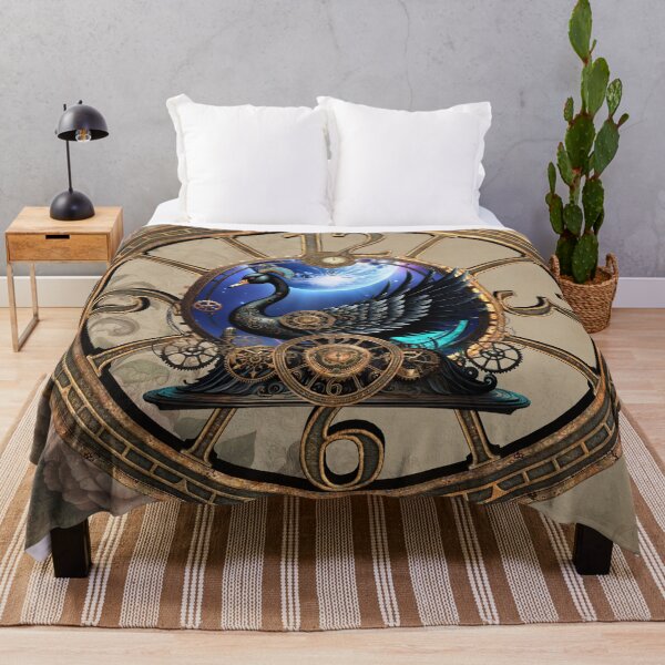 Item preview, Black steampunk swan with clocks and gears designed and sold by nicky2342.