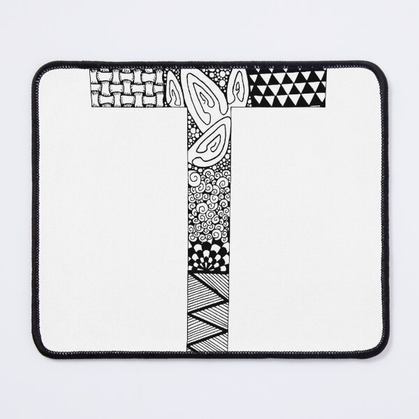 Artikelvorschau, Buchstabe T Zentangle entworfen und verkauft von SavannaHandmade.