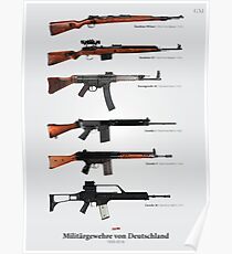 Militärgewehre von Deutschland Poster