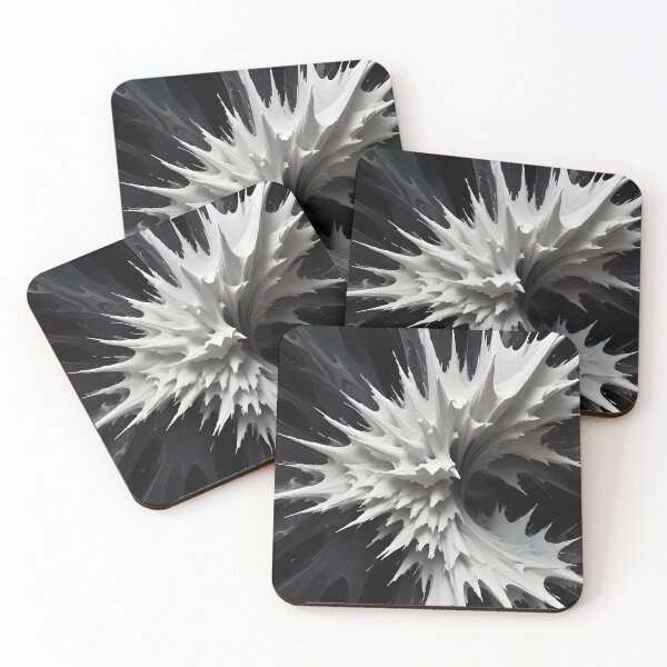 Item preview, Abstract White Spillage on Black designed and sold by papi1998.