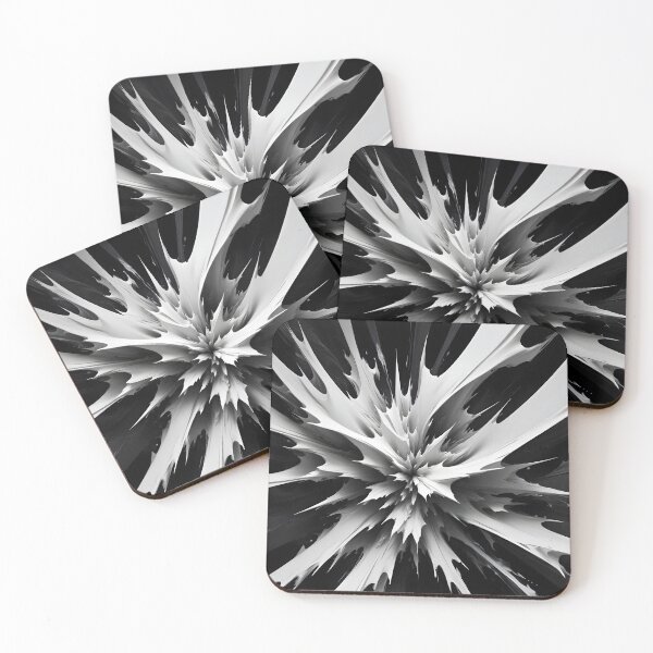 Item preview, Abstract White Spillage on Black designed and sold by papi1998.